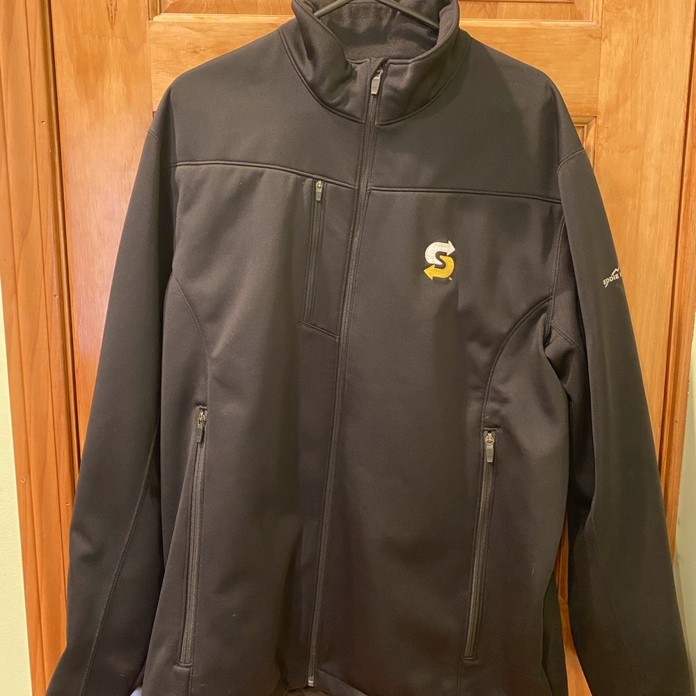 Eddie Bauer EB538 Mens Weather Resist Jacket with Subway Logo